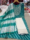 Laheriyooo Tdg Rayon Cotton Embroidery Kurti With Bottom Dupatta Wholesale Online